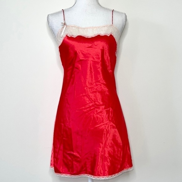 Victoria’s Secret Satin and Lace Slip Dress